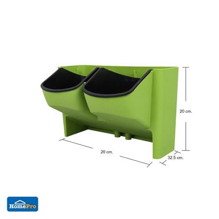 กระถางต้นไม้แนวตั้ง SPRING LARGE-GREEN_3
