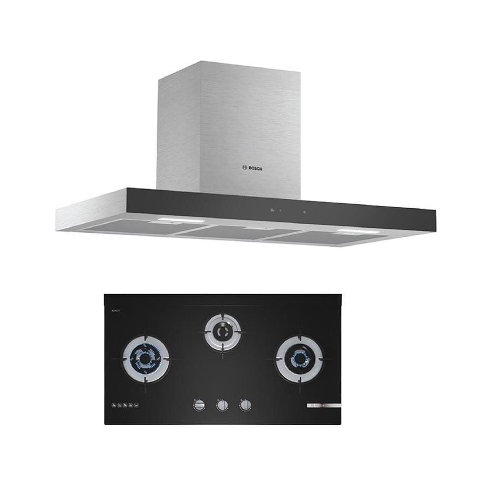 เตาฝัง+เครื่องดูดควัน BOSCH PMD83A31AX+DWBM98G50