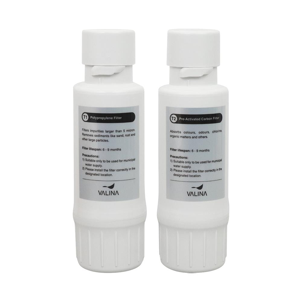 ชุดไส้กรอง VALINA T1(POLYPROPYLENE)+T2(PRE-ACTIVATED CARBON)