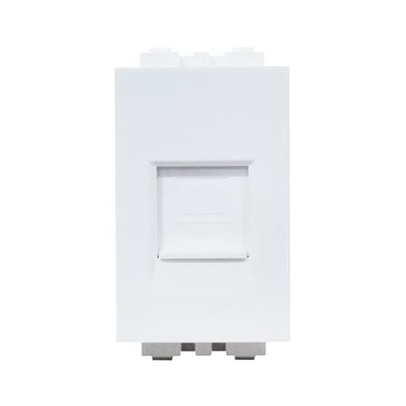 เต้ารับคอมพิวเตอร์ CT ELECTRIC CAT5E LAN-1 สีขาว