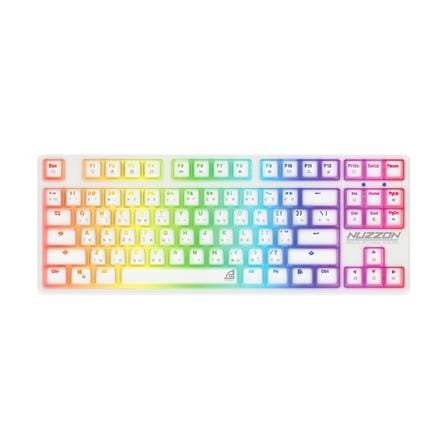 คีย์บอร์ดเกมมิ่ง SIGNO NUZZON KB-751W R สีขาว_0