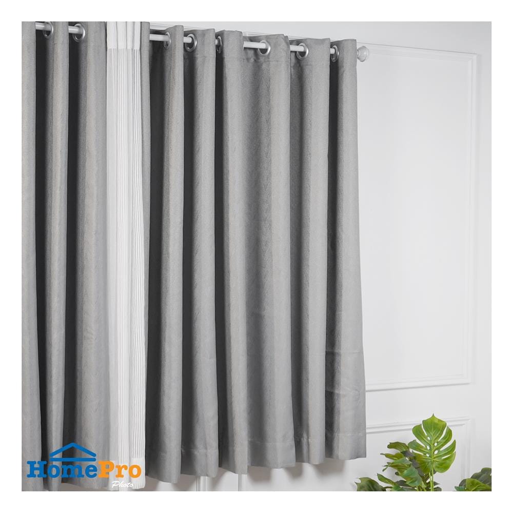 ผ้าม่าน EYELET HOME LIVING STYLE STEVE UV 270X160 ซม. สีเทา