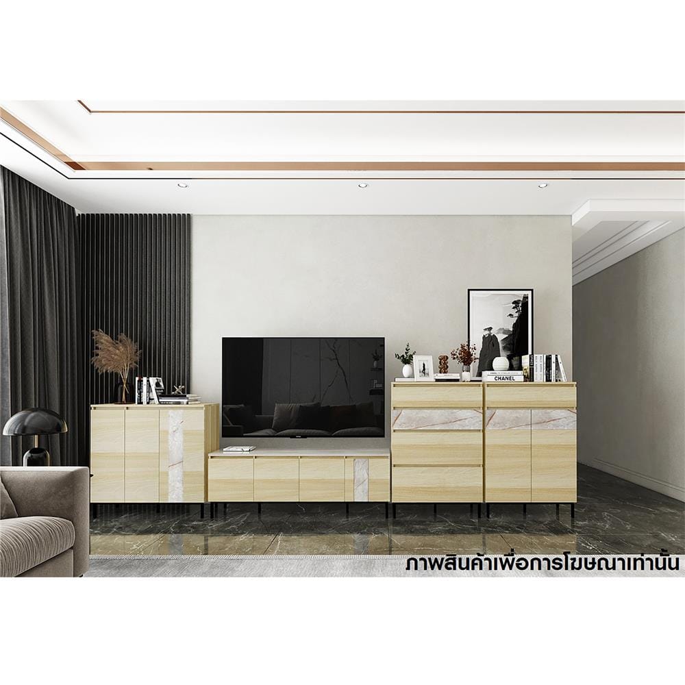 ตู้บานผสม FURDINI THRU DC8001 80 ซม. สีออทตาวา/เซียร่า