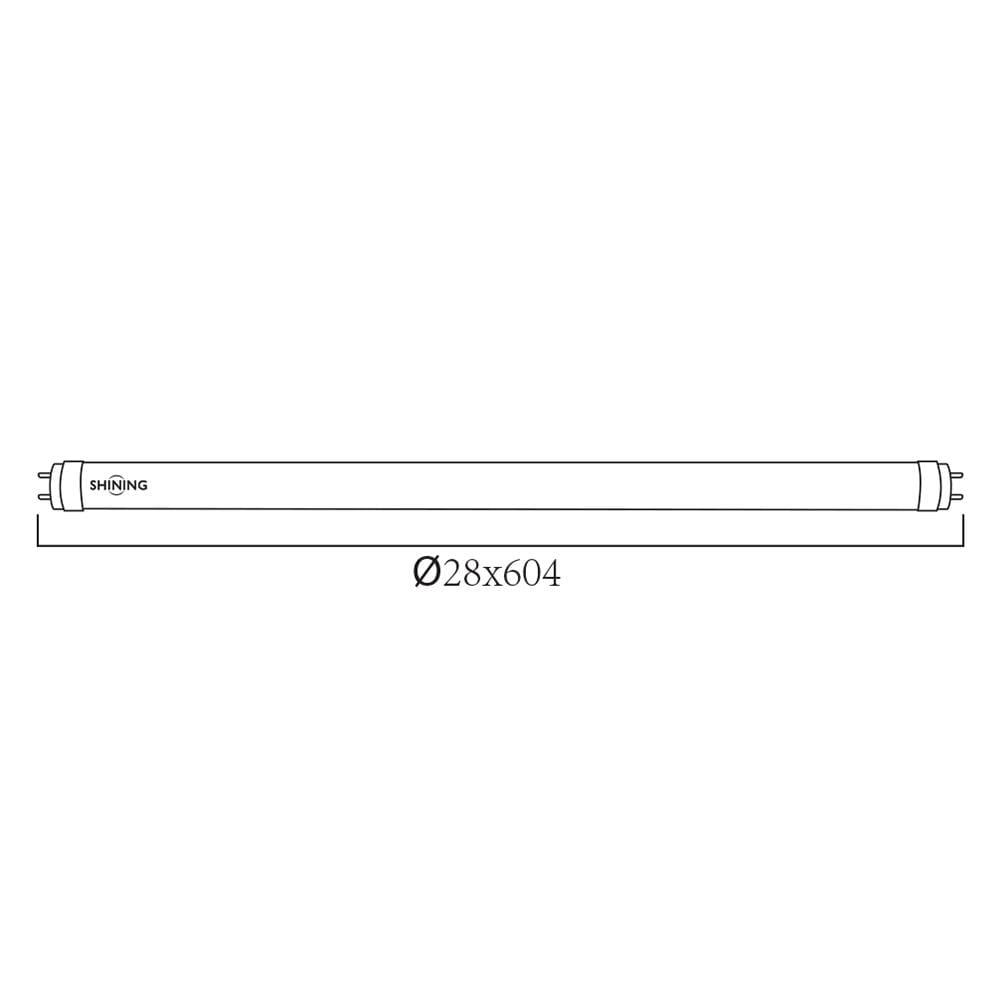 หลอด LED สั้น SHINING T8 TUBE SE 9 วัตต์ DAYLIGHT G13