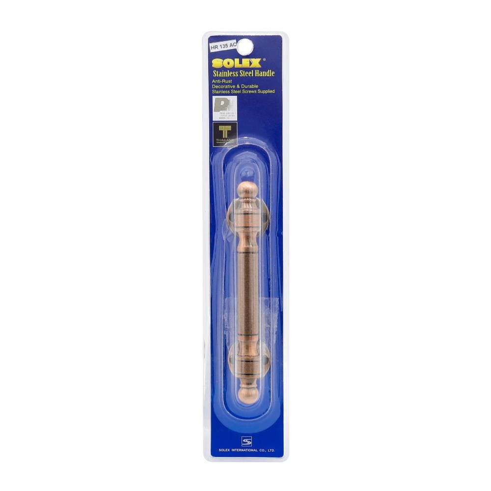 มือจับสเตนเลส SOLEX HR 135 มม. สีทองแดงรมดำ