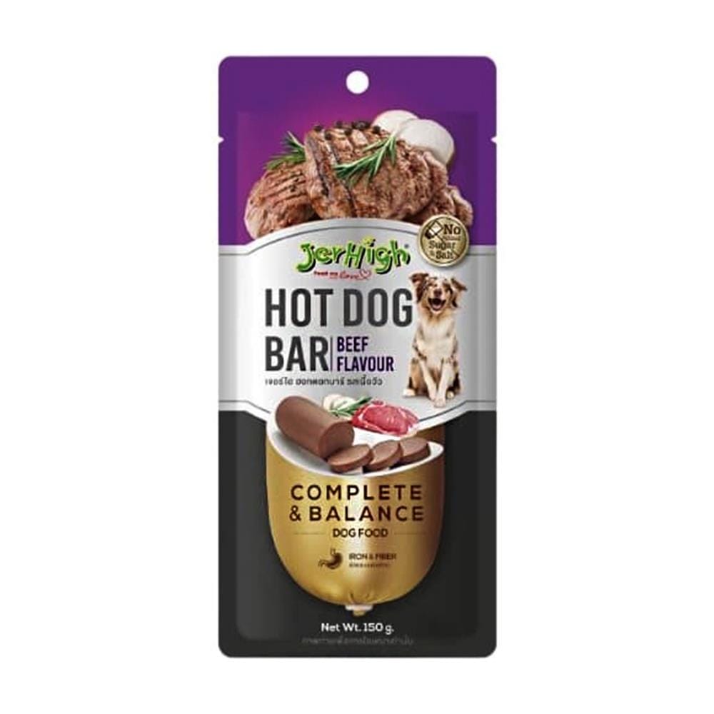 ขนมสุนัข JERHIGH HOTDOG BAR BEEF 150 ก.