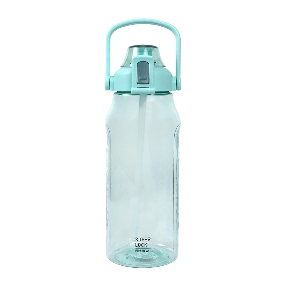 ขวดน้ำ TRITAN พร้อมหลอด SUPER LOCK 6927 2 ลิตร สีเขียว