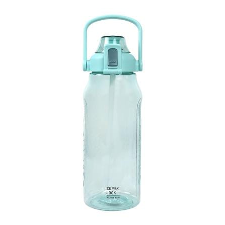 ขวดน้ำ TRITAN พร้อมหลอด SUPER LOCK 6927 2 ลิตร สีเขียว_0