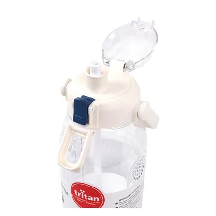 ขวดน้ำ TRITAN พร้อมหลอด SUPER LOCK 6927 1.8 ลิตร สีขาว_2