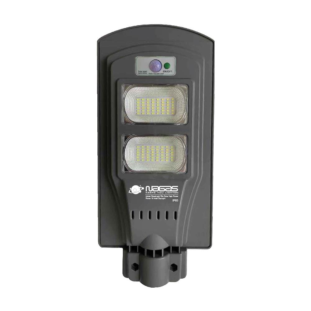 ไฟถนน SOLAR NAGAS SL 70 วัตต์ DAYLIGHT สีเทา
