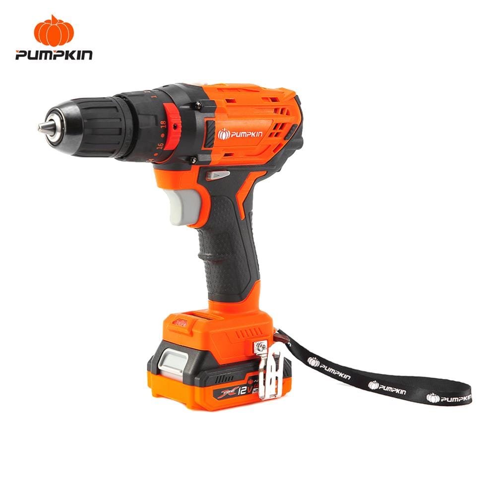 สว่านกระแทกไร้สาย (พร้อมแบตเตอรี่) PUMPKIN XT-10IDB 50273 12 โวลต์