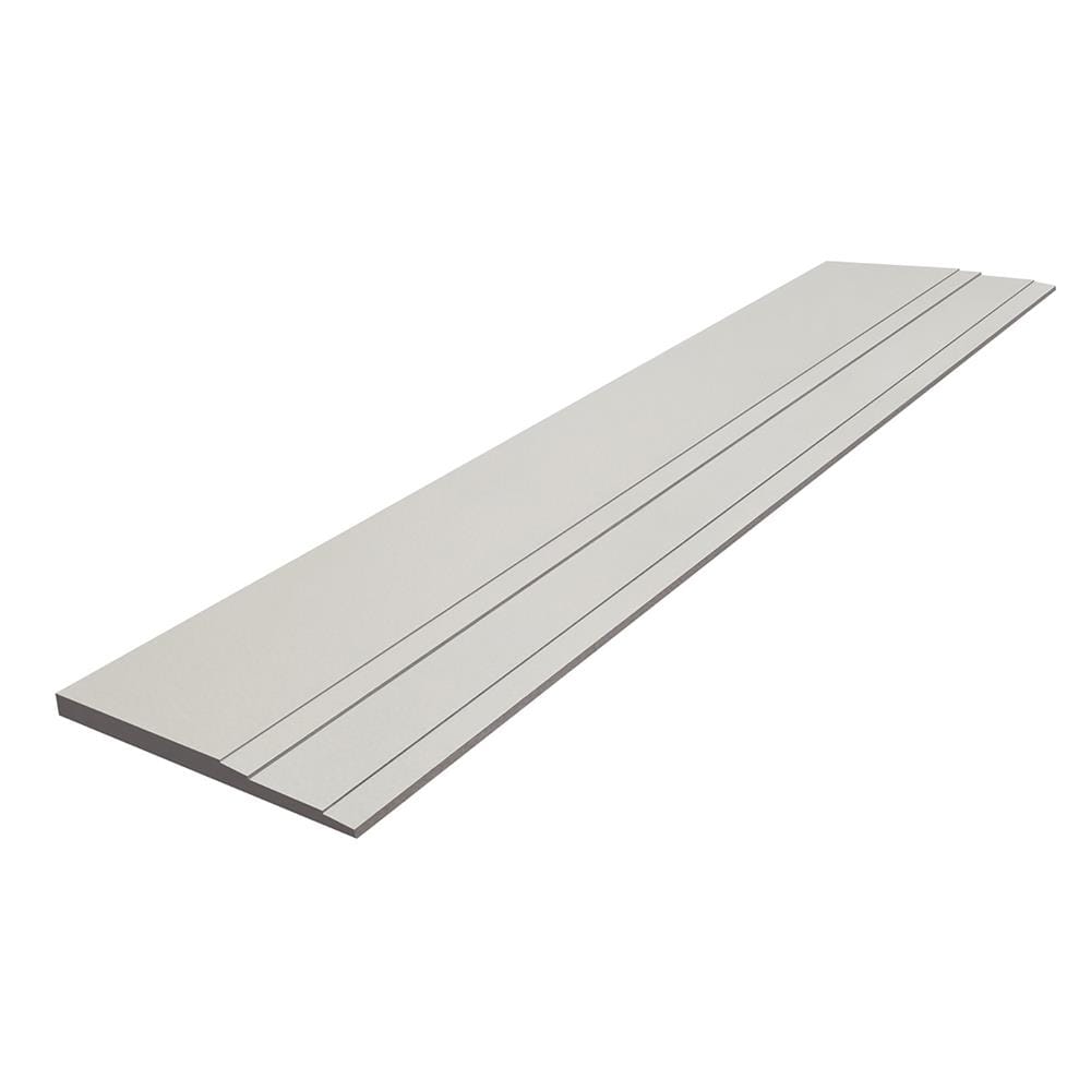 ไม้เชิงชาย DURAONE ทวินไลท์ 23x400x1.6 ซม. สีซีเมนต์