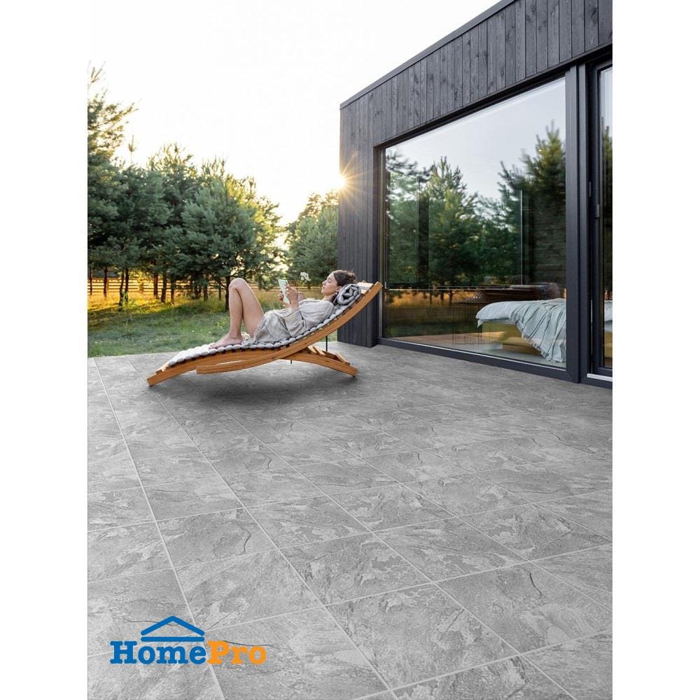 กระเบื้องพื้นพอร์ซเลน  16x16 นิ้ว COTTO โพรวองซ์ เทา PM 0.96M2