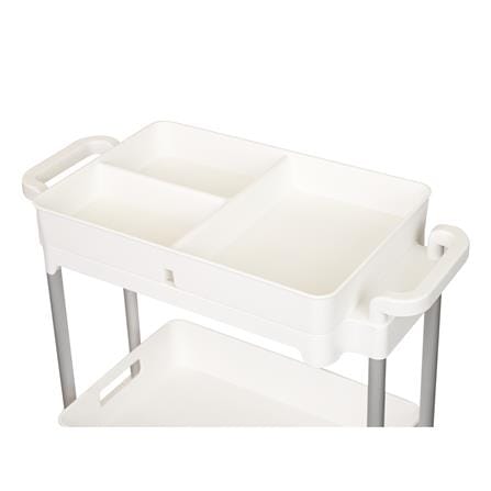 ชั้นวางของ 3 ชั้น มีล้อ KECH COMFY 52X25X83 ซม. สีขาว_2
