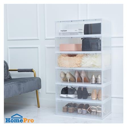 กล่องรองเท้า STACKO MAGNETIC LOCK 56X37X18.30 ซม. ใส_4