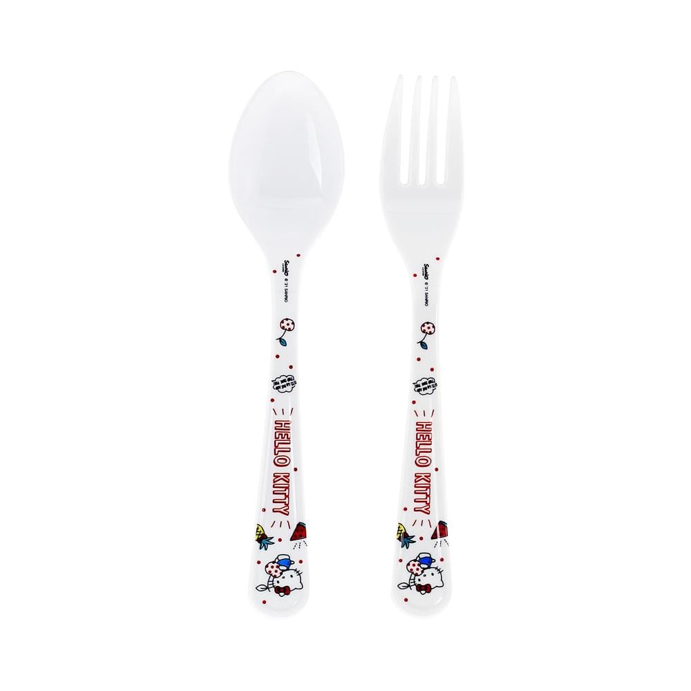 ชุดช้อนส้อมเล็กเมลามีน SUPERWARE KITTY SUMMER FRUITS