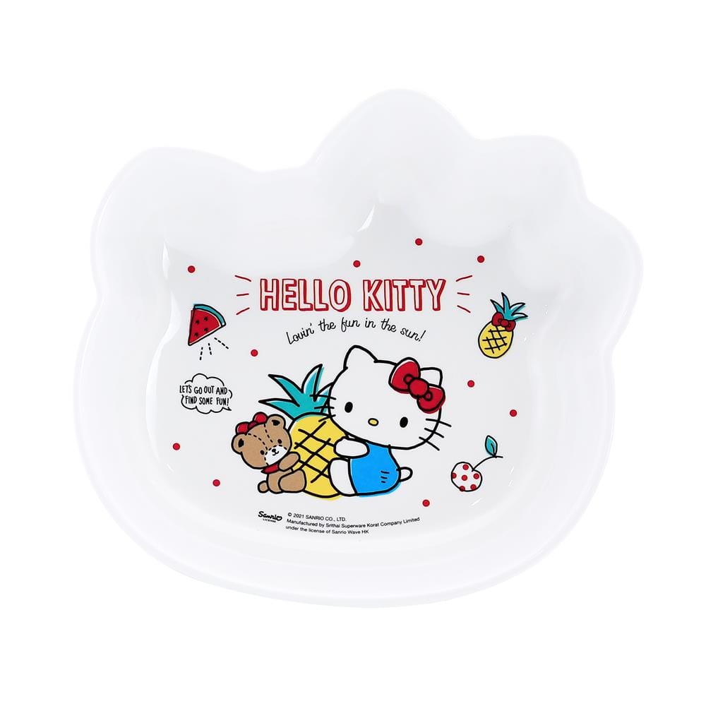 ชามเมลามีน 7" SUPERWARE KITTY SUMMER FRUITS FACE