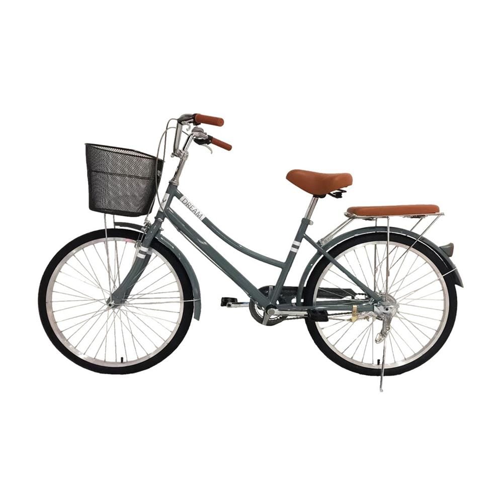 จักรยานแม่บ้าน 24 นิ้ว JOY BICYCLE DREAM สีเทา