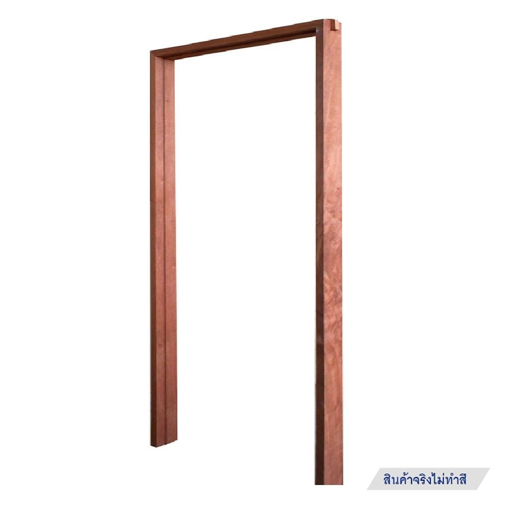 วงกบประตูไม้เนื้อแข็งจ๊อยท์ AZLE 80X200 ซม. สีธรรมชาติ