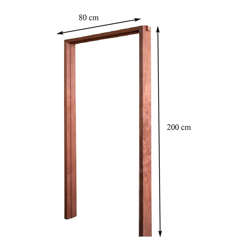 วงกบประตูไม้เนื้อแข็งจ๊อยท์ AZLE 80X200 ซม. สีธรรมชาติ