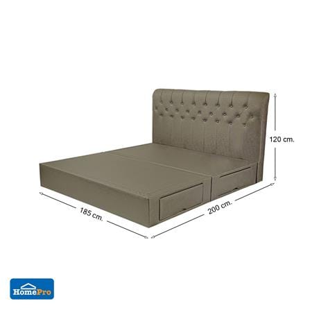 ฐานรองหัวเตียง 6 ฟุต HOME LIVING STYLE ROME-L สี TAUPE_5
