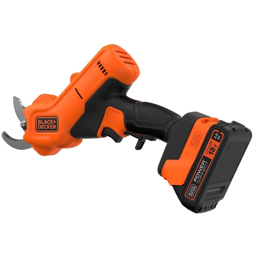 กรรไกรตัดกิ่งไม้ไร้สาย (พร้อมแบตเตอรี่) BLACK&DECKER BCPP18D1-QW 18 โวลต์