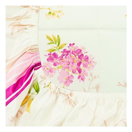 ชุดผ้าปูที่นอน 6 ฟุต 5 ชิ้น PICASSO PB สี PINK FLOWER_2