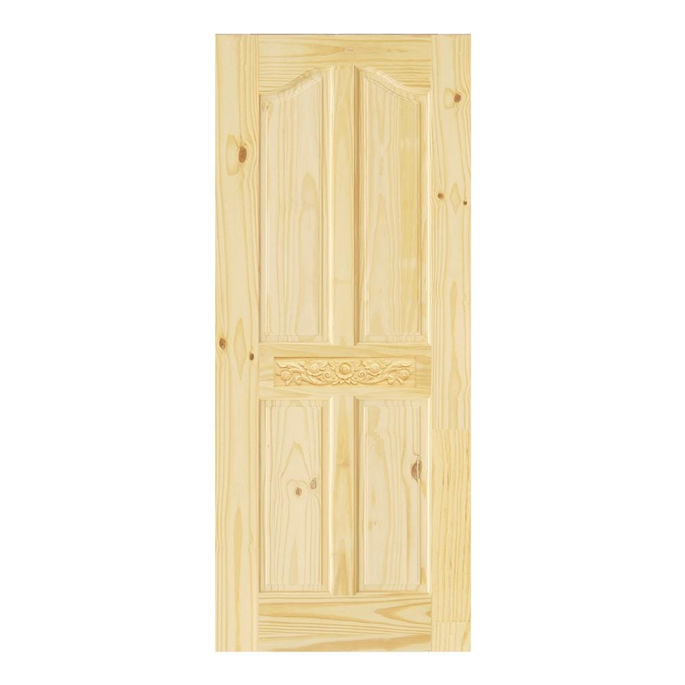 ประตูไม้สนนิวซีแลนด์ D2D ECO PINE-EZERO 32 80X200 ซม. สีธรรมชาติ ไม่เจาะลูกบิด