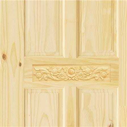 ประตูไม้สนนิวซีแลนด์ D2D ECO PINE-EZERO 32 80X200 ซม. สีธรรมชาติ ไม่เจาะลูกบิด_1