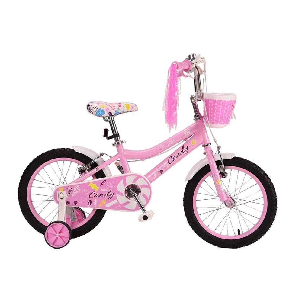 จักรยานเด็ก 16 นิ้ว JOY BICYCLE CANDY สีชมพู