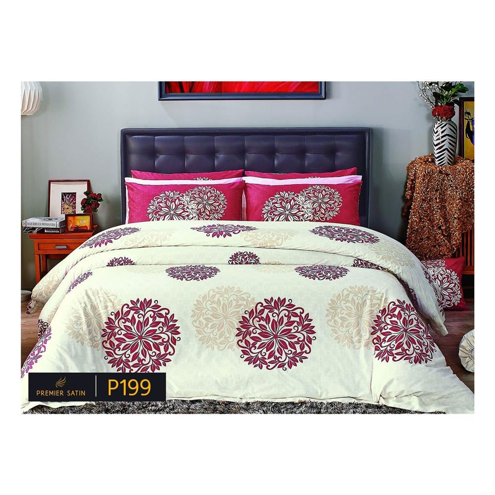 ชุดผ้าปูที่นอน 6 ฟุต 5 ชิ้น PREMIER SATIN MIX P199