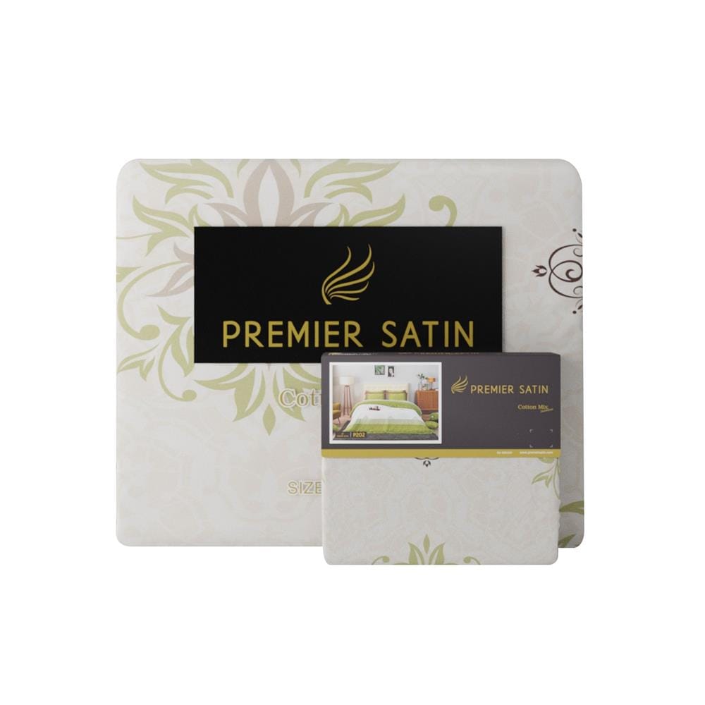 ชุดผ้าปูที่นอน 6 ฟุต 6 ชิ้น PREMIER SATIN MIX P202