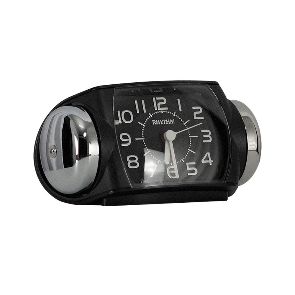 นาฬิกาตั้งโต๊ะพลาสติก RHYTHM 8RA647SR02 3X6 นิ้ว สีดำ