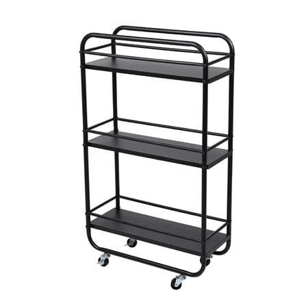 ชั้นวางของแคบ 3 ชั้น มีล้อ STACKO TIDY 50X20X86 ซม. สีดำ