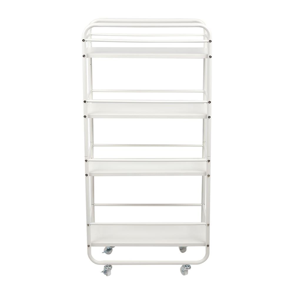 ชั้นวางของแคบ 4 ชั้น มีล้อ STACKO TIDY 50x20x106 ซม. สีขาว