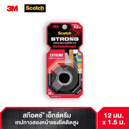 เทปกาว 2 หน้า ชนิดแรงยึดสูง 3M 12 มม. x 1.5 ม._7