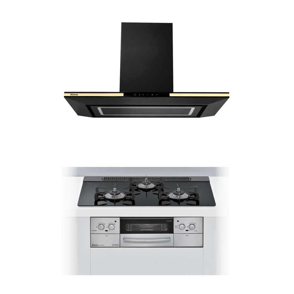 เตาฝัง+เครื่องดูดควัน RINNAI RB7913GCSSM+RH-C1059-PBR