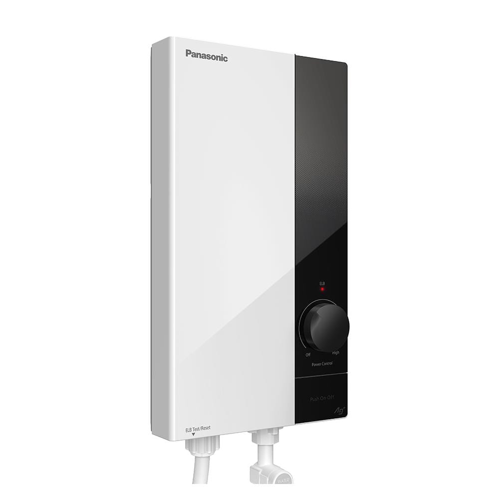 เครื่องทำน้ำอุ่น PANASONIC DH-4US1TW 4800 วัตต์ สีขาว/ดำ