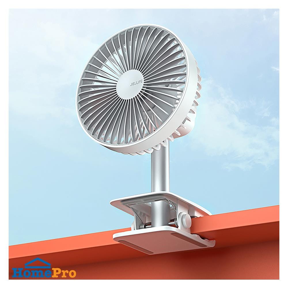 พัดลมพกพา 5.5 นิ้ว JISULIFE F7B สีขาว