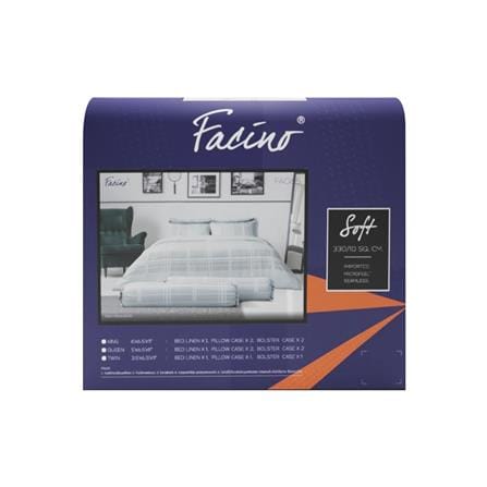 ชุดผ้าปูที่นอน 6 ฟุต 5 ชิ้น FACINO PRINT FA065_3