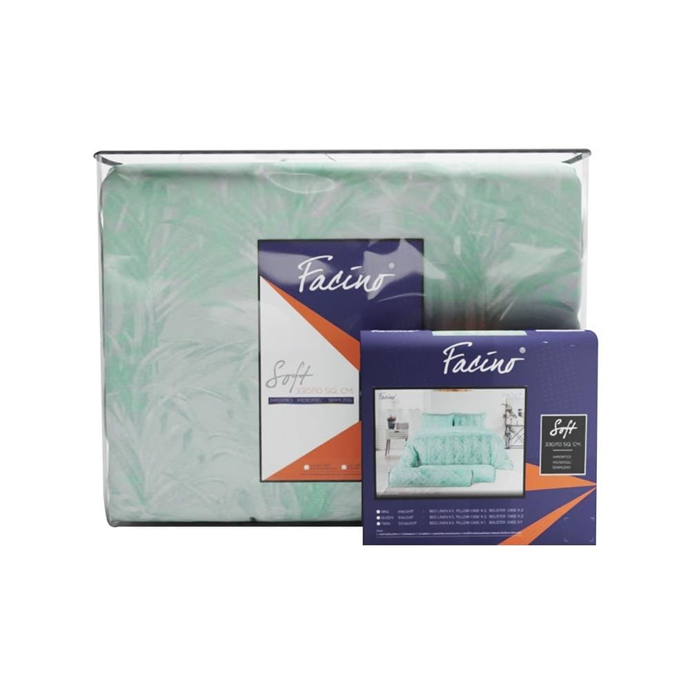 ชุดผ้าปูที่นอน 5 ฟุต 6 ชิ้น FACINO PRINT FA067