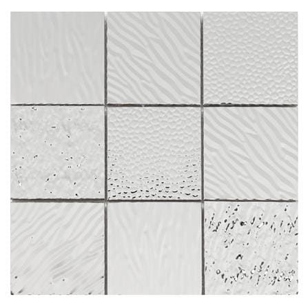 โมเสคแก้ว 30x30 ซม. TARA HPR-214 SILVER สีเงิน