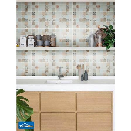 โมเสคแก้ว 30x30 ซม. TARA HPR-215 MARBLE สีขาว_1