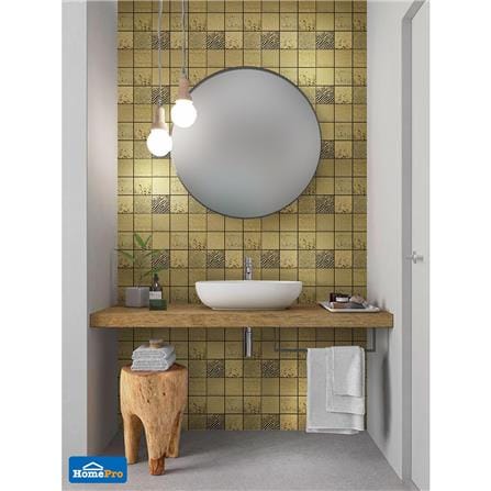 โมเสคแก้ว 30x30 ซม. TARA HPR-212 GOLD สีทอง_2