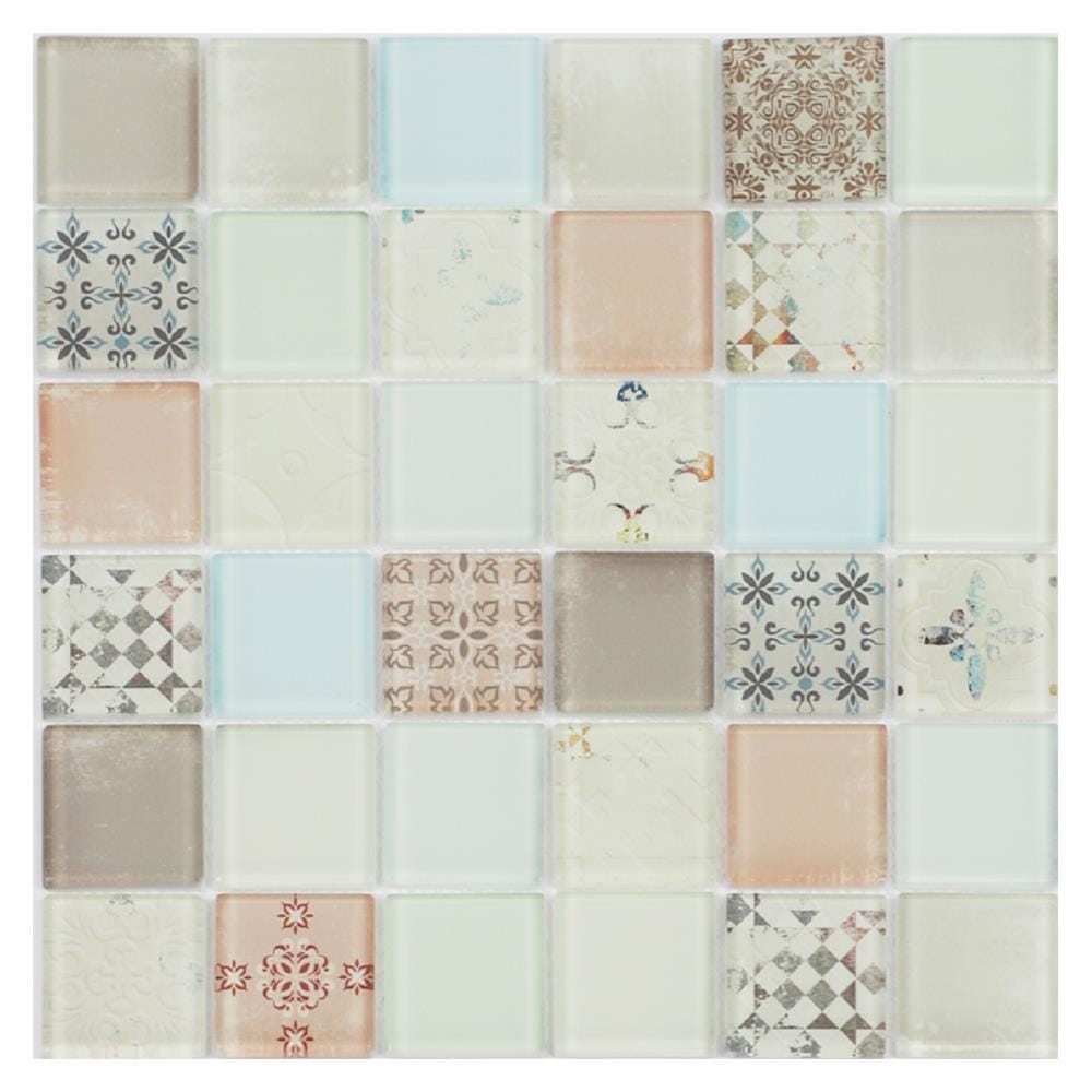 โมเสคแก้ว 30x30 ซม. TARA HPR-217 BELLA สีเบจ