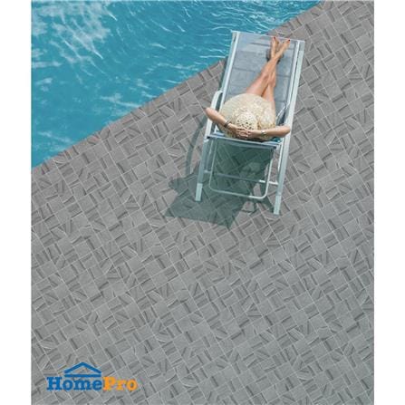 กระเบื้องพื้นพอร์ซเลน  16x16 นิ้ว COTTO ลากูนกริด กริจิโอ เทา PM 0.96 ตร.ม._2