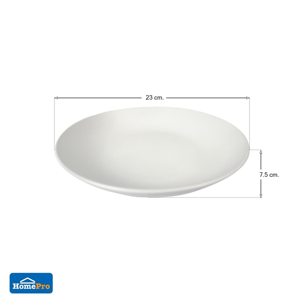 ชุดชามเซรามิก 9 นิ้ว KECH LANZO WHITE 4 ใบ