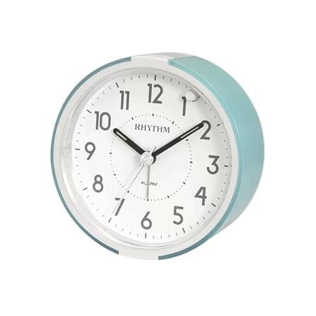 นาฬิกาตั้งโต๊ะพลาสติก RHYTHM CRE896BR04 3.5 นิ้ว สีฟ้า_0