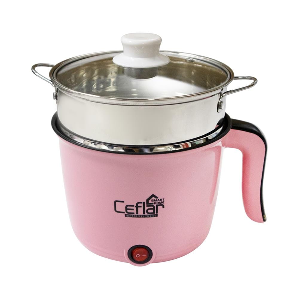 หม้ออเนกประสงค์ CEFLAR CSH-07 สีชมพู 0.6 ลิตร
