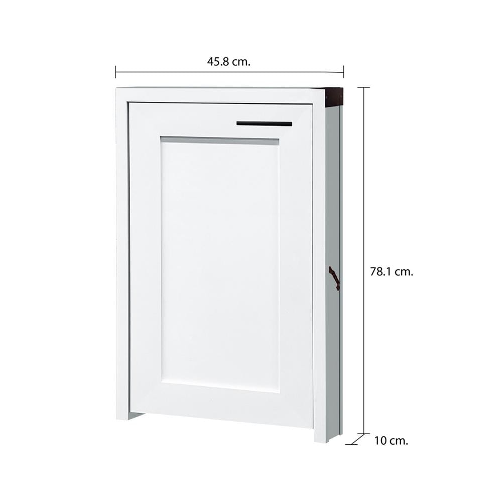 บานถังแก๊ส CABIN ELMO 45.8x78.1 ซม. สีขาว